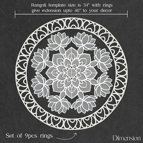 Island Rangoli Nity Design | Crochet Series | Rangoli Mat